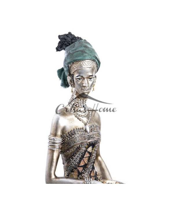 Decoratiune "African Lady with bowl"